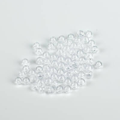 25 Gram - 6 mm, Şeffaf Renkli, Yuvarlak Takı Ve Süs Boncuğu, 1.Kalite ( 25gr - 215-225 Adet Arası ) MR-01 - 4