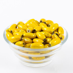 25 Gram - 8.5x16 mm Sarı Renkli Oval Cam Boncuk, ( 25 gram - 16-17 Adet Arası ) - 2