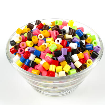 25 Gram Karışık Renk Hama Boncuk, Plastik Boru Boncuk, Takı Boncuğu 1.kalite, 25gr : 500 Adet Civarı - 2