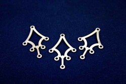 36x23 Mm Küpe Sallantısı Nikel Kaplama Metal Pul, Takı Malzemesi, Pirinç Pul, 22n - 2