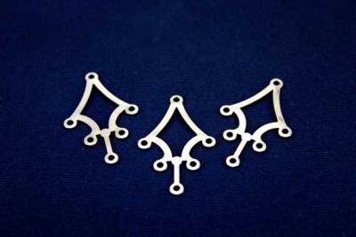 36x23 Mm Küpe Sallantısı Nikel Kaplama Metal Pul, Takı Malzemesi, Pirinç Pul, 22n - 2