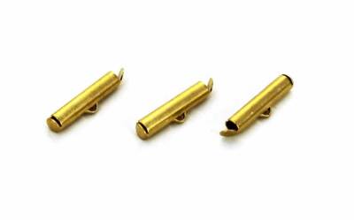 4 Adet - 20 mm Ham Pirinç, Miyuki Kapama, Bağlantı Aparatı, Kum Boncuk Kapama - 1