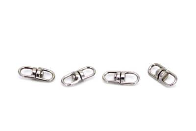5 Adet - 6.5x16 mm Anahtarlık Bağlantı Aparatı, Anahtarlık Aksesuarı, Nikel Kaplama - 1
