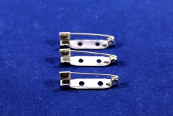 50 Adet - 2.5 cm Broş İğnesi, Nikel Kaplama - YF Hobi