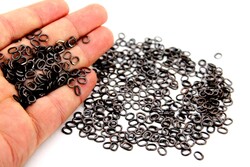 50 Adet, 3x4 mm Antik Bakır Kaplama Elips Montaj Halkası, Takı Halkası, Yuvarlak Halka, Tel Kalınlığı : 0.80 mm - YF Hobi