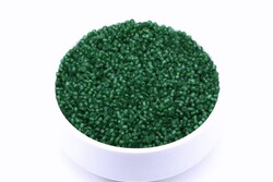 50 Gram, Küçük Boy Kum Boncuğu, 1.5 mm, Takı Yapım Boncuğu, Mat Çimen Yeşil Renk, K50 - YF Hobi