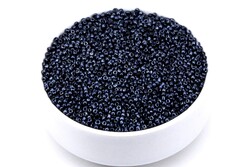 50 Gram, Küçük Boy Kum Boncuğu, 1.5 mm, Takı Yapım Boncuğu, Parlak Hematit Renk, K9 - YF Hobi