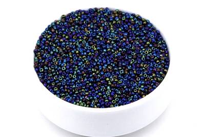 50 Gram, Küçük Boy Kum Boncuğu, 1.5 Mm, Takı Yapım Boncuğu, Parlak Janjanlı Hematit Renk, K4 - 1