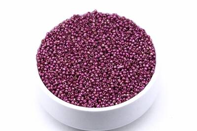 50 Gram, Küçük Boy Kum Boncuğu, 1.5 mm, Takı Yapım Boncuğu, Parlak Pembe Renk, K53 - 1