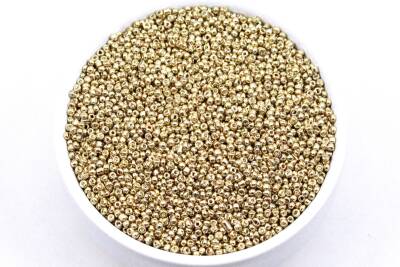 50 Gram, Küçük Boy Kum Boncuğu, 1.5 mm, Takı Yapım Boncuğu, Parlak Sarı Renk, K86 - 1