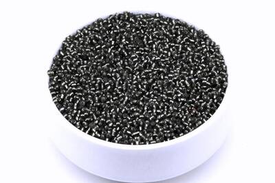 50 Gram, Küçük Boy Kum Boncuğu, 1.5 Mm, Takı Yapım Boncuğu, Parlak Şeffaf Gri Renk, K7 - 1