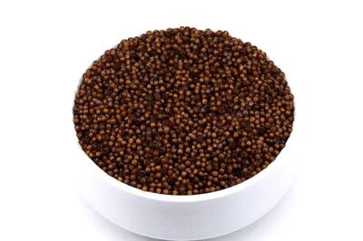 50 Gram, Küçük Boy Kum Boncuğu, 1.5 mm, Takı Yapım Boncuğu, Parlak Şeffaf Kahve Renk, K17 - 1