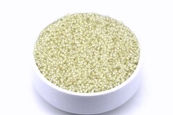 50 Gram, Küçük Boy Kum Boncuğu, 1.5 mm, Takı Yapım Boncuğu, Parlak Şeffaf Krem Renk, K20 - YF Hobi