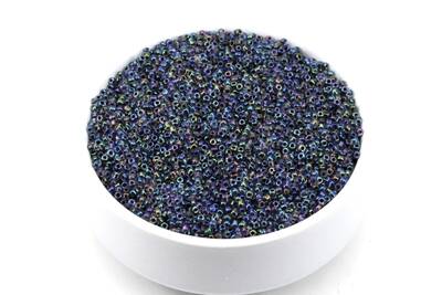 50 Gram, Küçük Boy Kum Boncuğu, 1.5 mm, Takı Yapım Boncuğu, Şeffaf Janjanlı Hematit Renk, K46 - 1