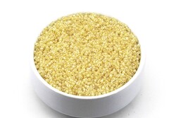 50 Gram, Küçük Boy Kum Boncuğu, 1.5 mm, Takı Yapım Boncuğu, Şeffaf Janjanlı Sarı Renk, K49 - YF Hobi