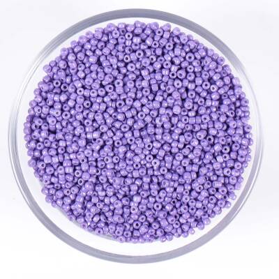 50 Gram, Küçük Boy Mat Kum Boncuğu, 1.5 mm, Takı Yapım Boncuğu, Eflatun Renk, K63 - 1