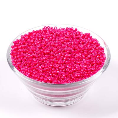 50 Gram, Küçük Boy Mat Kum Boncuğu, 1.5 mm, Takı Yapım Boncuğu, Pembe Renk, K68 - 2
