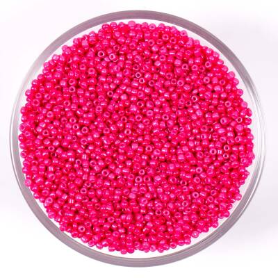 50 Gram, Küçük Boy Mat Kum Boncuğu, 1.5 mm, Takı Yapım Boncuğu, Pembe Renk, K68 - 1