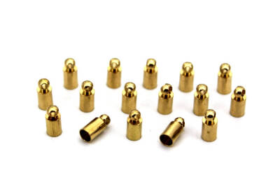 8 Adet - 4x9 mm Kapsül Bağlantı Aparatı, Yuvalı Yapıştırma Bağlantı Aparatı, Ham Pirinç (Delik Çapı : 3.60 mm) - 1