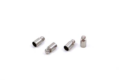 8 Adet - 4x9 mm Kapsül Bağlantı Aparatı, Yuvalı Yapıştırma Bağlantı Aparatı, Nikel Kaplama Pirinç (Delik Çapı : 3.60 mm) - 2